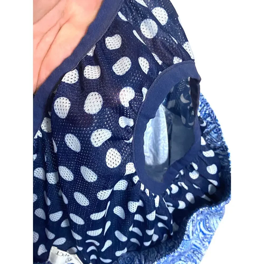 Con.Struct Swim Trunks Shorts Mens M Blue Paisley Preppy Resortwear Surf Beach